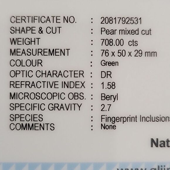 Natural Emerald Stone - Picture 7 of 7